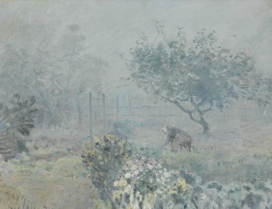 Le brouillard, Voisins - Alfred Sisley