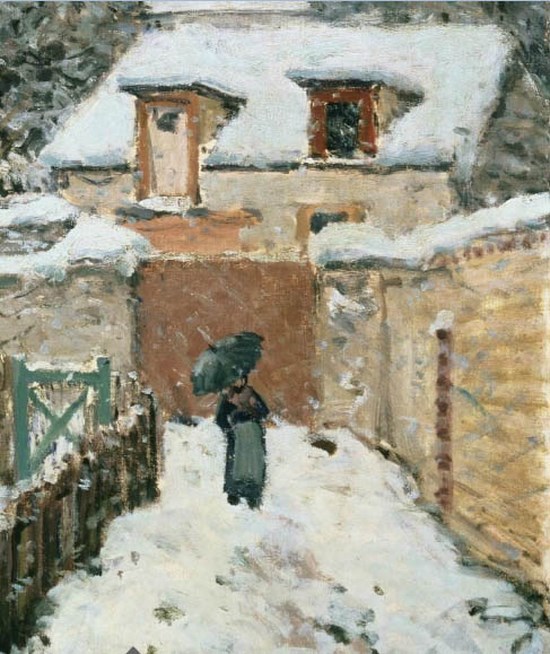 Neige à Louveciennes - Alfred Sisley