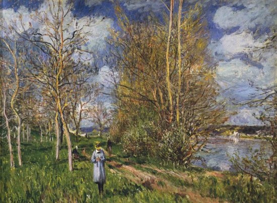 Petits Prés au Printemps - Alfred Sisley