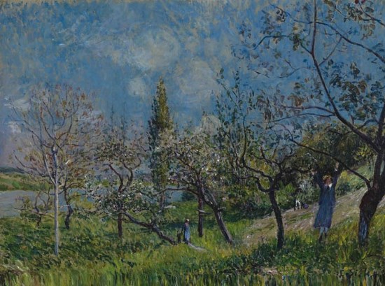 Un Verger au printemps - Alfred Sisley