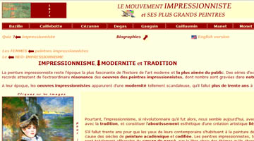Site Web Impressionnistes