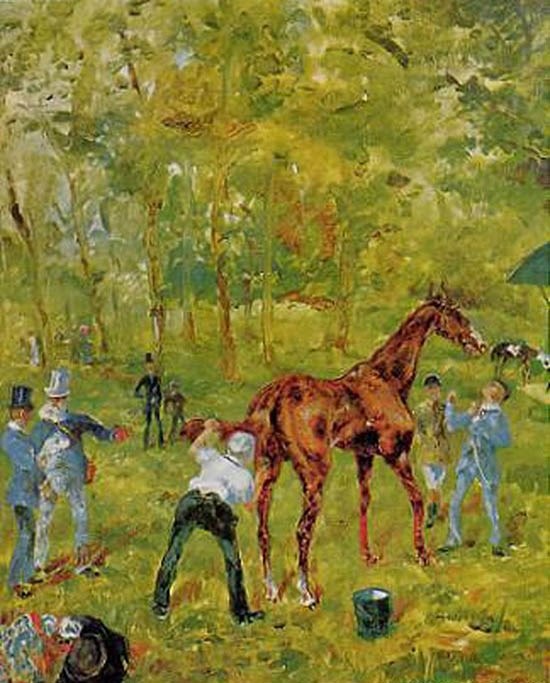 Souvenir d'Auteuil (Aux Courses d'Auteuil) - Toulouse-Lautrec