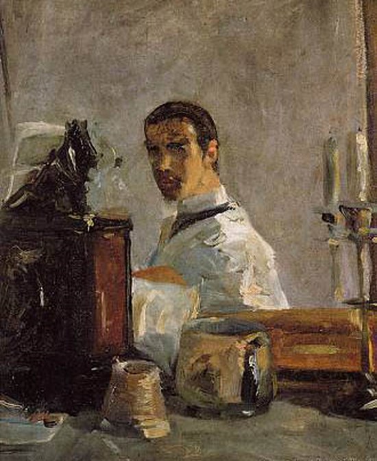 Autoportrait devant une glace - Toulouse-Lautrec