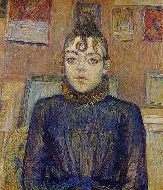 Fille à l'accroche-coeur - Toulouse-Lautrec