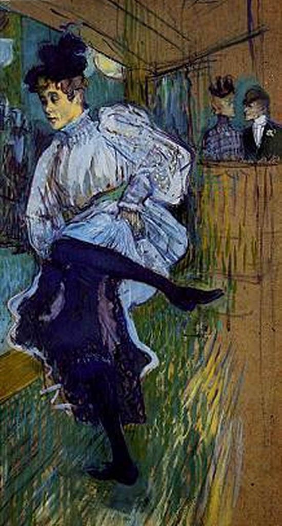 Jane Avril dansant 1 - Toulouse-Lautrec