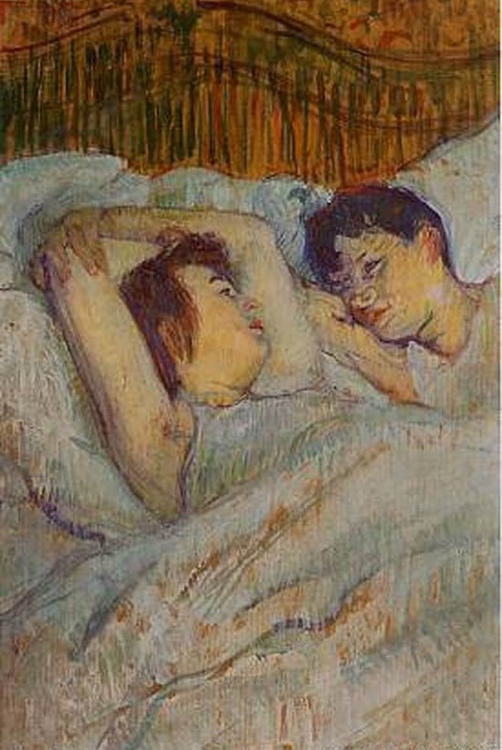 Dans le lit - Toulouse-Lautrec