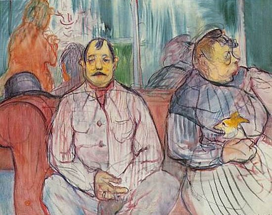 Monsieur, Madame et le chien - Toulouse-Lautrec