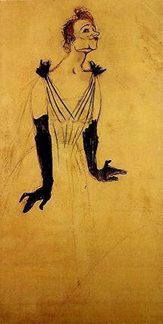 Yvette Guilbert - Toulouse-Lautrec