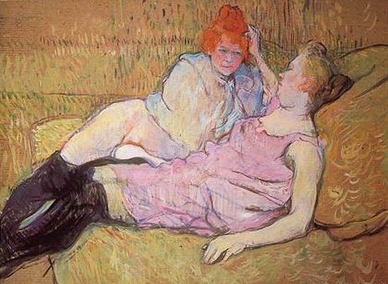 Le Sofa - Toulouse-Lautrec