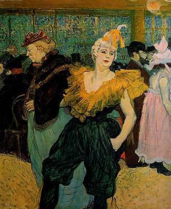 Au Moulin-Rouge : La Clownesse Cha-U-Kao - Toulouse-Lautrec
