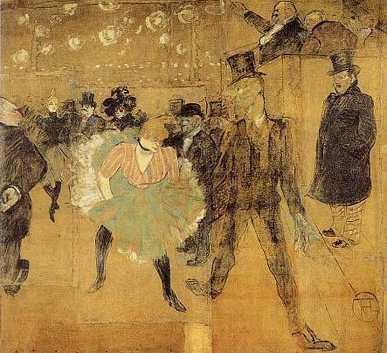 La Danse au Moulin-Rouge : la Goulue et Valentin le Désossé - Toulouse-Lautrec