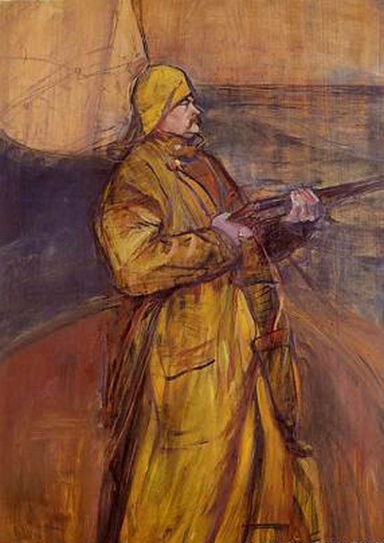 Portrait de Maurice Joyant en baie de Somme - Toulouse-Lautrec