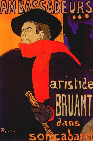 Henri de Toulouse-Lautrec - Aristide Bruant dans son cabaret
