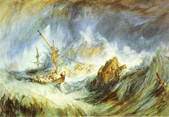 Une tempête (naufrage) - William Turner