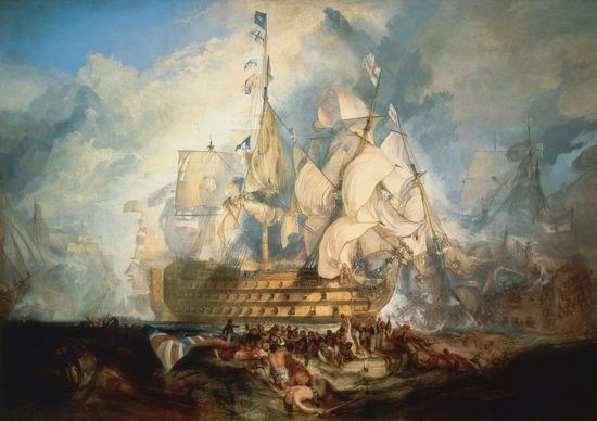 La bataille de trafalgar 1 - William Turner