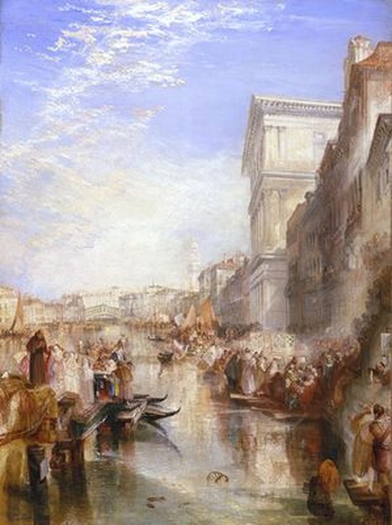 Venise : Une rue animée - William Turner