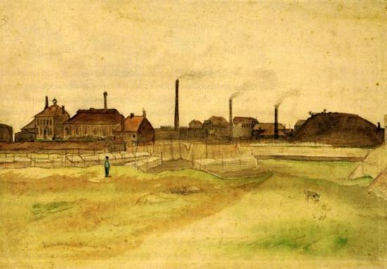 Mine de charbon dans le borinage - Vincent Van Gogh