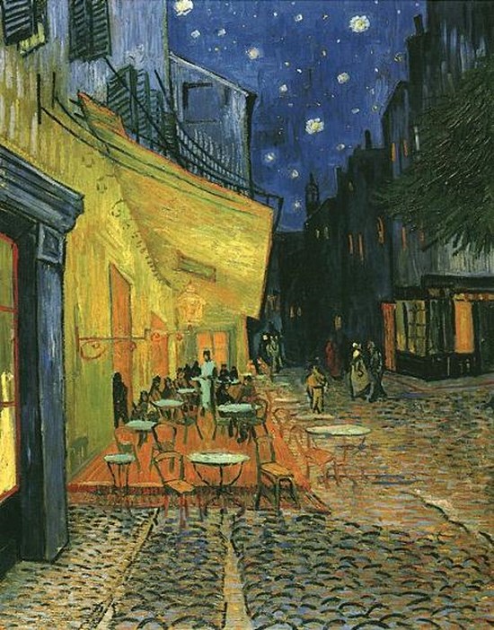 Café terrasse sur la place du forum la nuit à Arles - Vincent Van Gogh