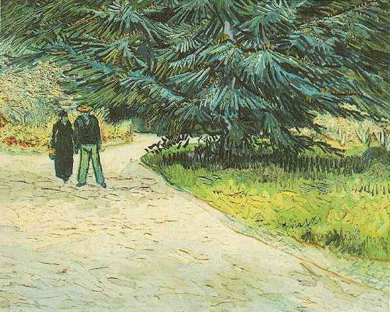 Couple dans un jardin public - Vincent Van Gogh