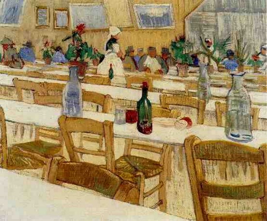 Intérieur du restaurant Carrel à Arles - Vincent Van Gogh