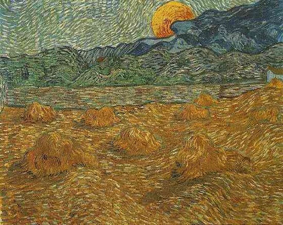 Paysage au levé de la lune - Vincent Van Gogh