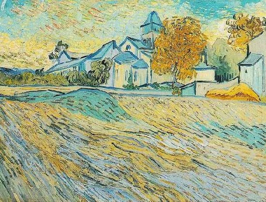 Vue de l'église Saint-Paul de Mausole - Vincent Van Gogh