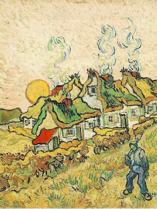 Hameau sous le soleil - Vincent Van Gogh
