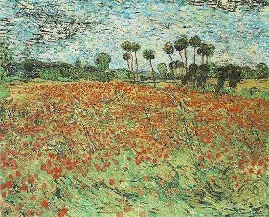 Champs aux coquelicots - Vincent Van Gogh