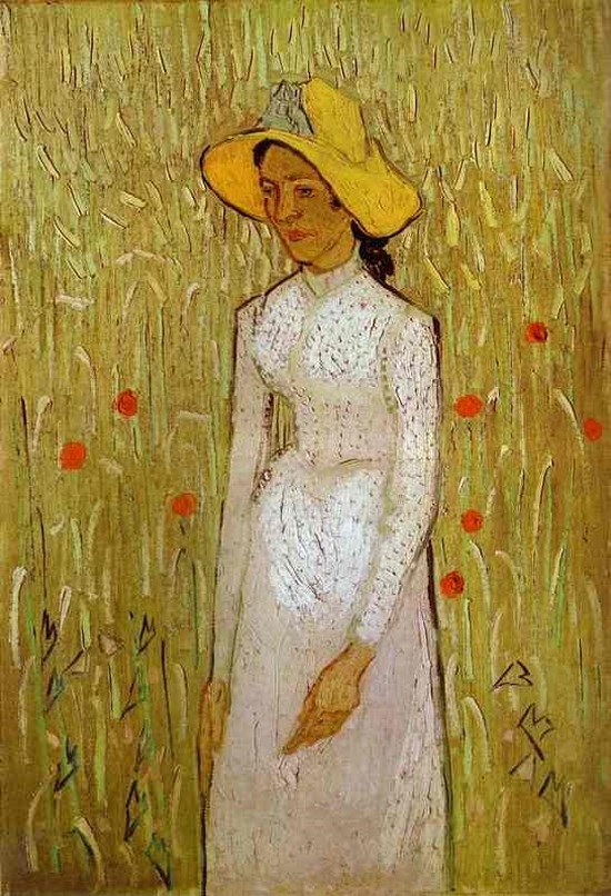 Fille habillée de blanc - Vincent Van Gogh