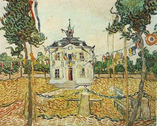 Mairie d'Auvers le 14 Juillet - Vincent Van Gogh