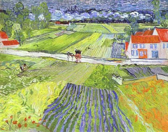 Une route d'Auvers après la pluie 1 - Vincent Van Gogh