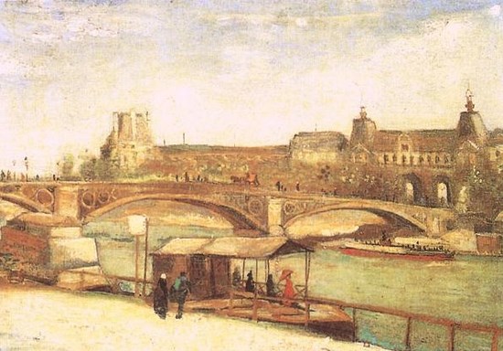 Pont du carroussel et Le Louvre - Vincent Van Gogh