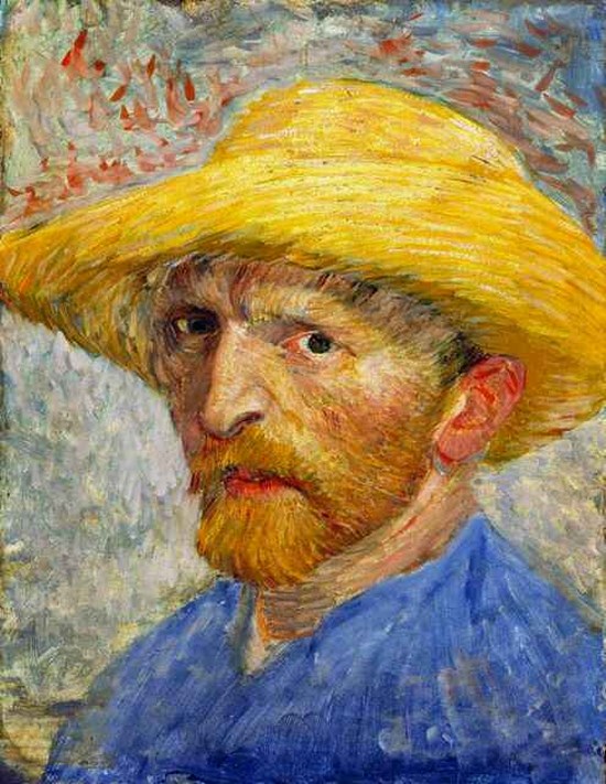 Autoportrait au chapeau de paille 2 - Vincent Van Gogh
