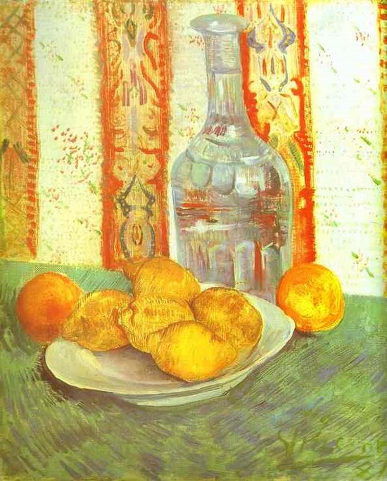 Nature morte avec bouteille et citrons - Vincent Van Gogh