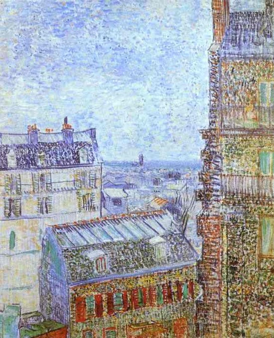 Paris vu de la chambre de Vincent rue Lepic - Vincent Van Gogh
