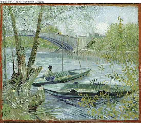 Pêchant au printemps - Vincent Van Gogh