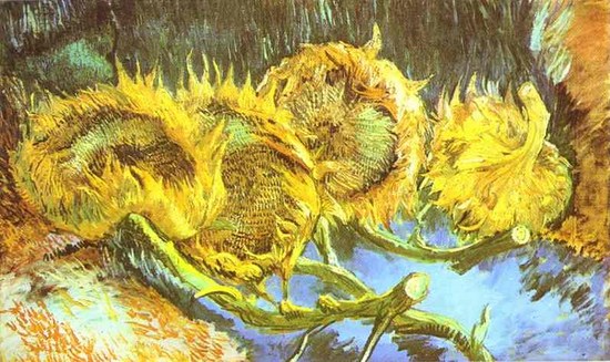 Quatre tournesols coupés - Vincent Van Gogh