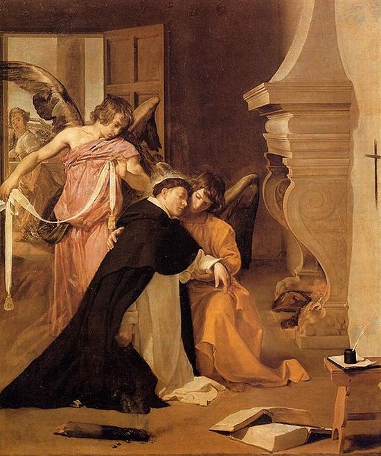 La tentation de Saint-Thomas d'Aquin - Diego Vélasquez