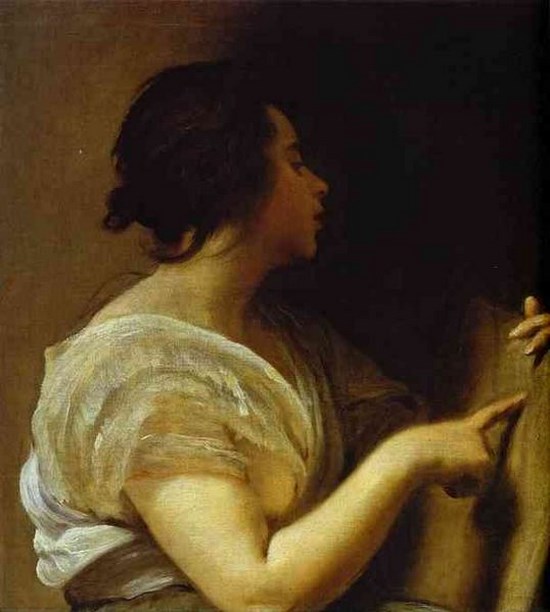 Figure de femme (Velasquez) Sibylle avec une tablette vierge - Diego Vélasquez