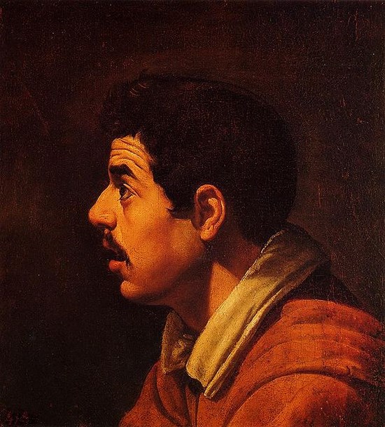Tête d'homme jeune de profil - Diego Vélasquez