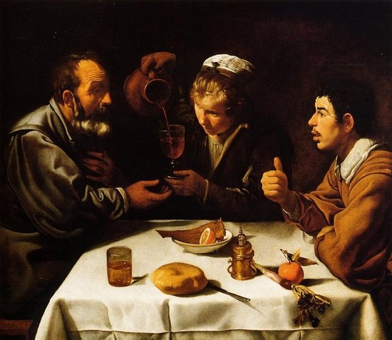 Repas de paysans - Diego Vélasquez
