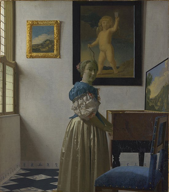 Une dame debout au virginal - Johannes Vermeer