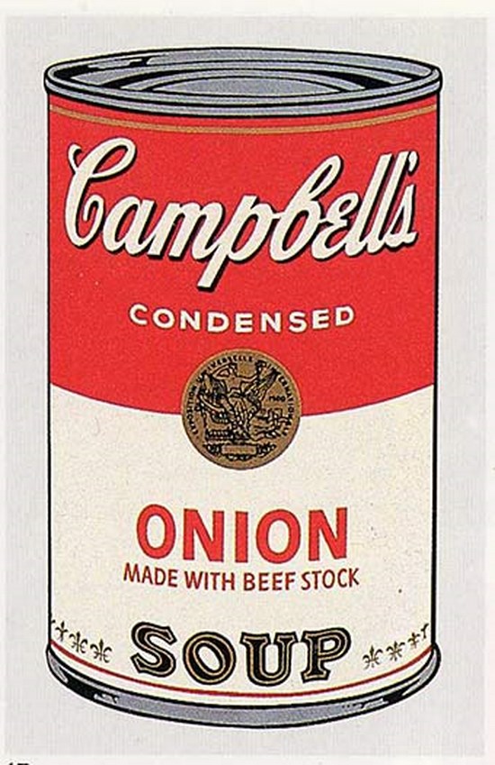 Campbell's soup can (onion) - Andy Warhol