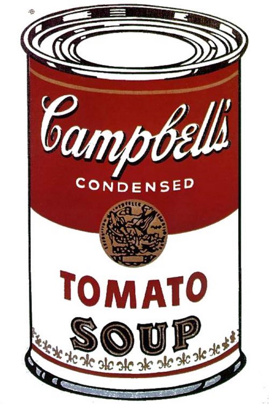 Campbell's soup can (tomato) - Andy Warhol
